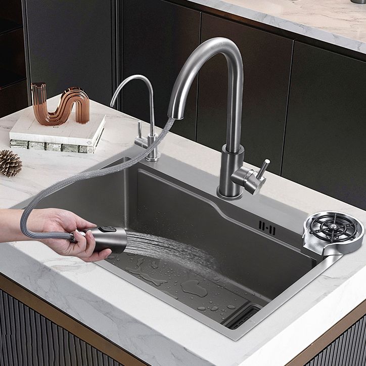 Modern Style Kitchen Sink Stainless Steel Drop-In Noise-cancelling Design Kitchen Sink