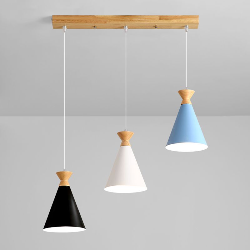 Geometric Shape Metal Hanging Light Nordic Macaron Hanging Light Fixtures