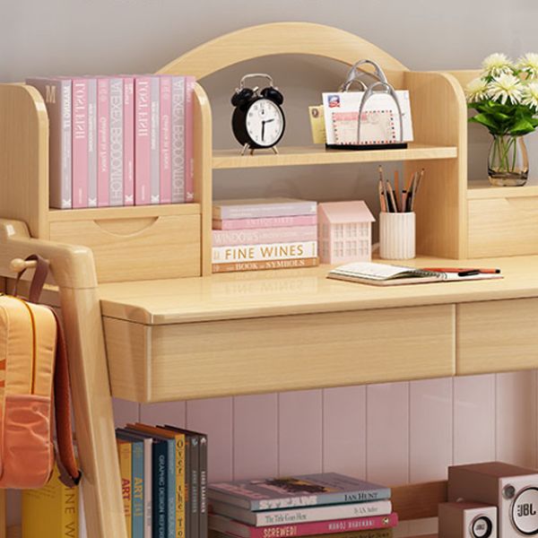 Home Study Desk Multifunctional Lifting with Bookshelf with Storage Drawer