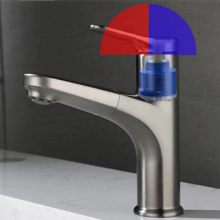 Modern Vessel Faucet Brass Lever Handle Swivel Spout Bathroom Vessel Faucet