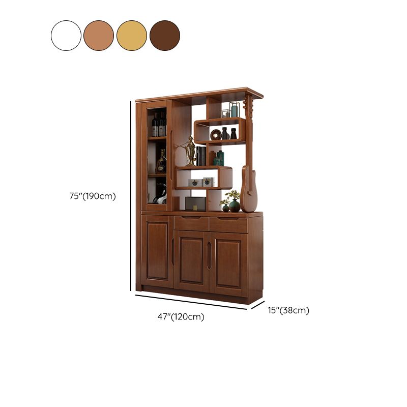 Contemporary 14.96" Wide Cabinet Wood Accent Cabinet with Drawers