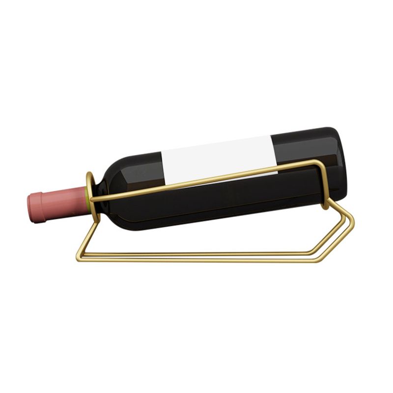 Modern Metal Wine Rack Bottle Countertop Wine Bottle Holder for Kitchen