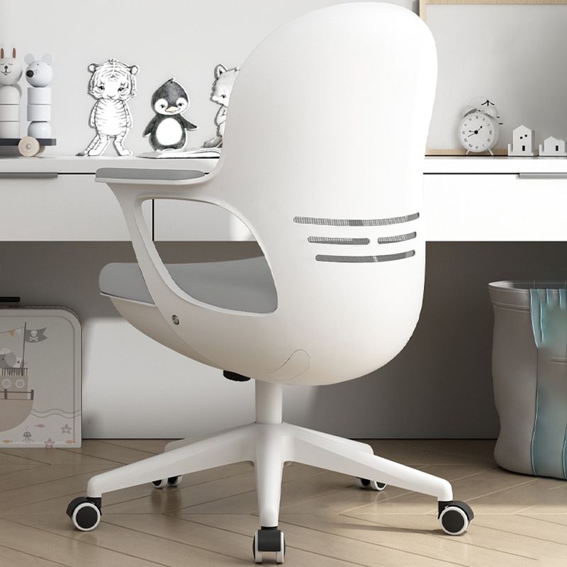 Fixed Arms Office Chair No Distressing Ergonomic Adjustable Seat Height Desk Chair