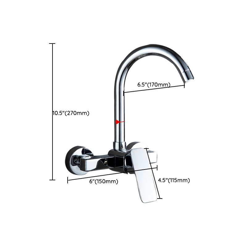 Centerset Bathroom Sink Faucet Single-handle Swivel Spout Centerset Faucet