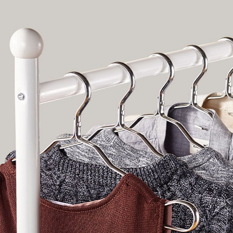 Modern Coat Rack Metal Free Standing Storage Shelves Entryway Kit