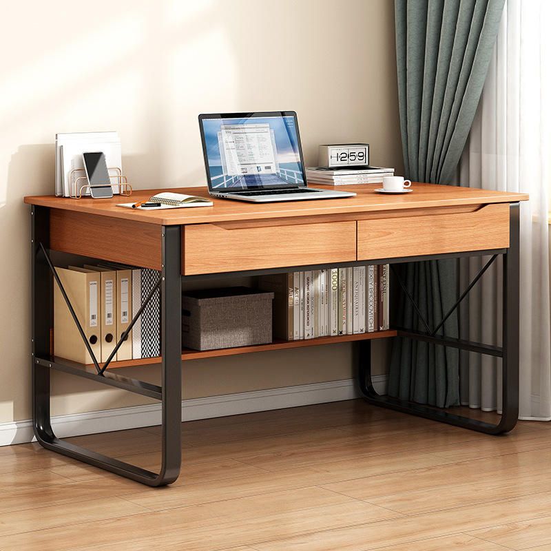 Industrial Office Desk Manufactured Wood Writing Desk for Bedroom