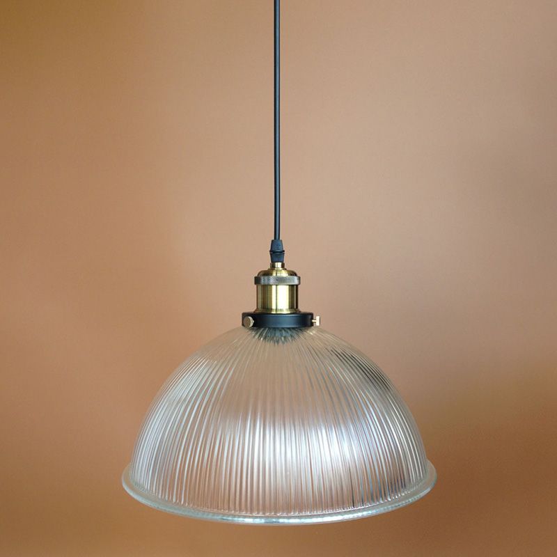 Bowl Pendant Light Industrial 1 Light Clear Glass Restaurant du restaurant