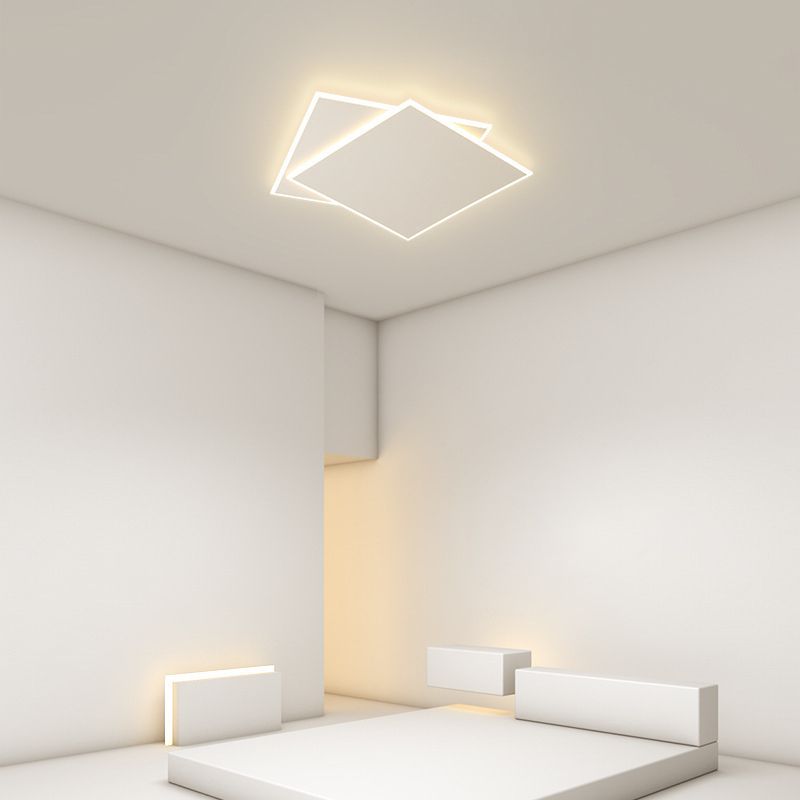 White LED Ceiling Light Contemporary Flush Mount Lighting for Restaurant