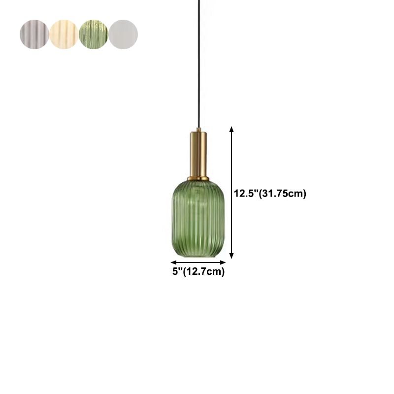 Suspension Pendant Light Simple Style Glass Hanging Ceiling Light