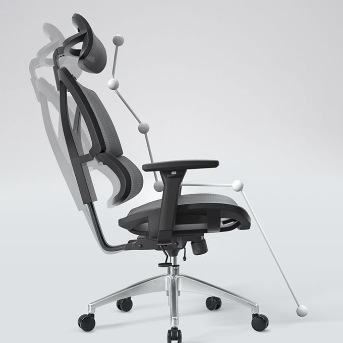 Removable Arms Office Chair Modern Adjustable Seat Height Desk Chair with Wheels