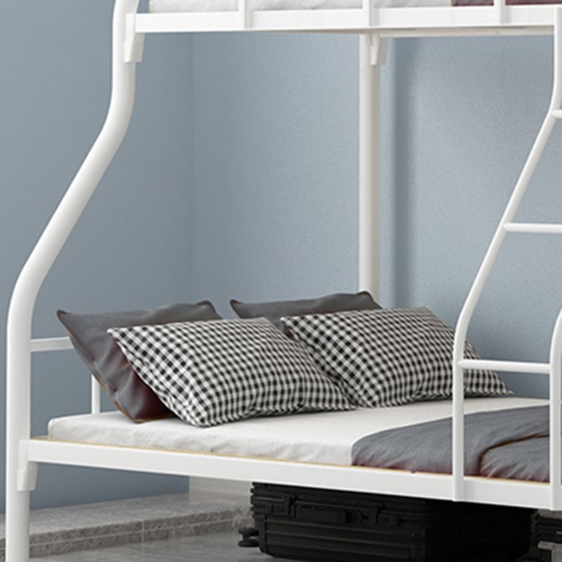 Scandinavian Black / White Kid Bed Metal Frame Standard Bunk Bed