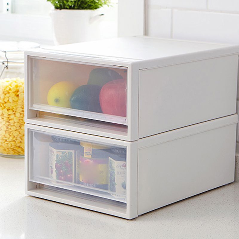 Modern Transparent Filing Cabinet Plastic Drawer File Cabinet for Office