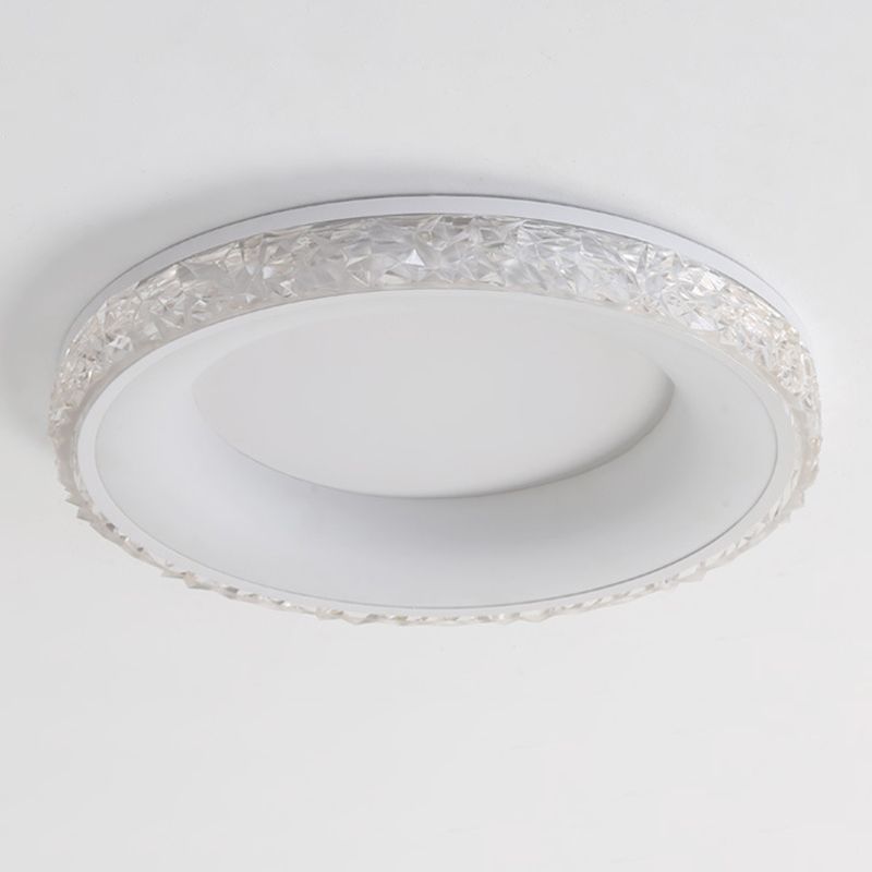 Modern LED Ceiling Light White/Black Flush Mount Lighting for Foyer