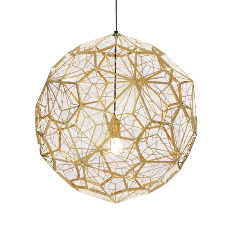 1 Bulb in acciaio inossidabile a pendolo in acciaio inossidabile industriale argento/oro/bronzo scavato ciondolo a goccia, 10 "/12" w