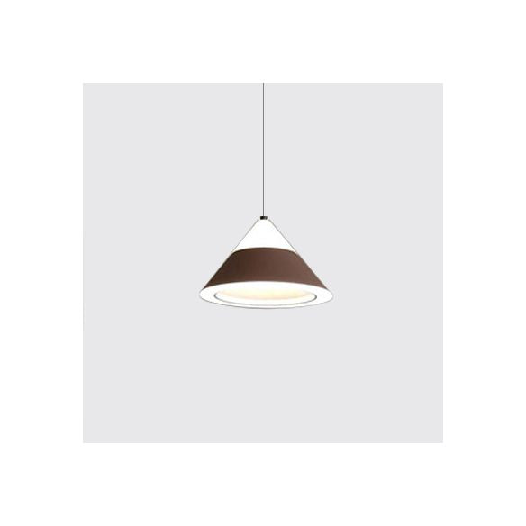 Black/Gray/Brown Cone Shade Hanging Light Metal Nordic 4 Lights Pendant Light for Dining Room