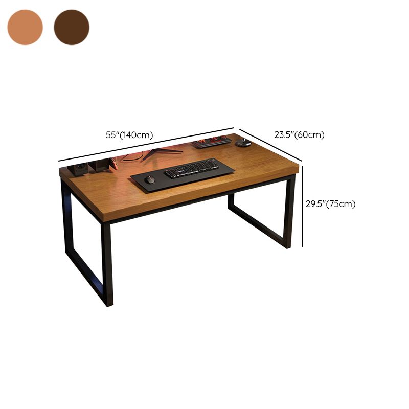 Metal Wood Sled Writing Desk Rectangular Office Desk for Bedroom