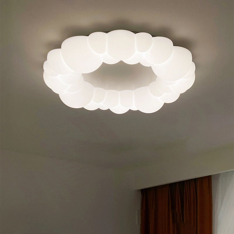 Circular Flush Mount Contemporary Acrylic Flush Ceiling Light Fixture