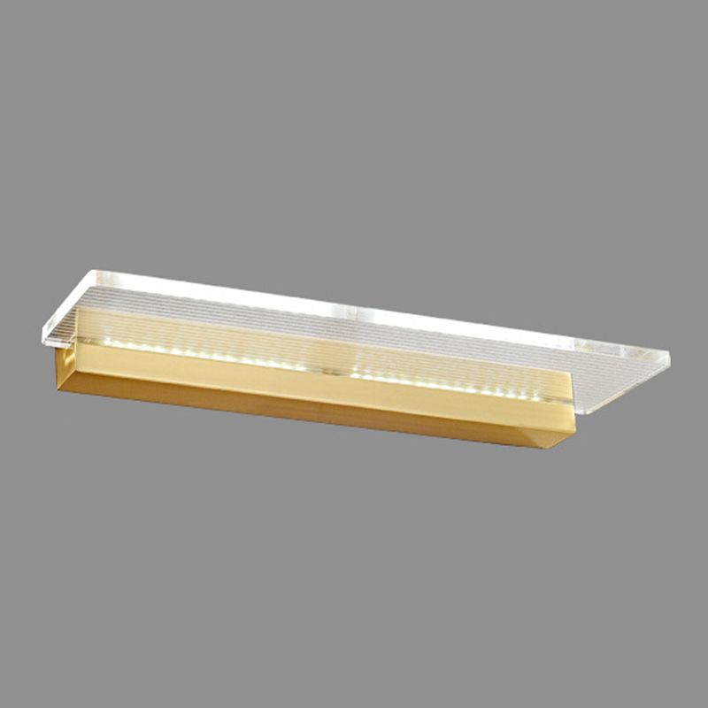 Contemporary Bath Bar Vanity Lighting Golden LED Light for Bathroom