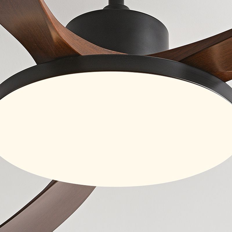 Simple Style LED Ceiling Fan 5-Blade Fan Lighting for Living Room