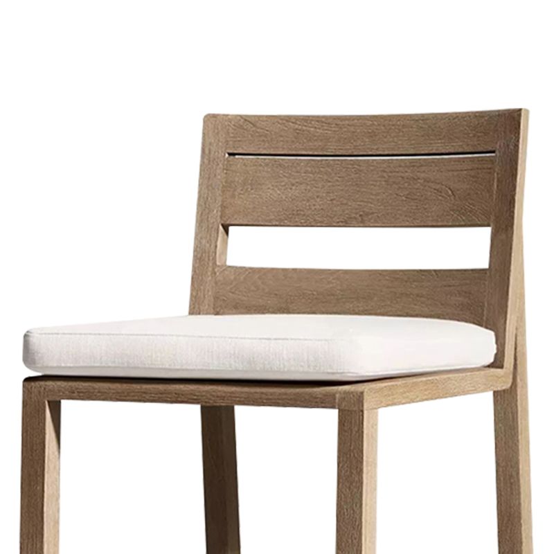 Contemporary Open Back Dining Chairs Solid Wood Outdoors Dining Chairs