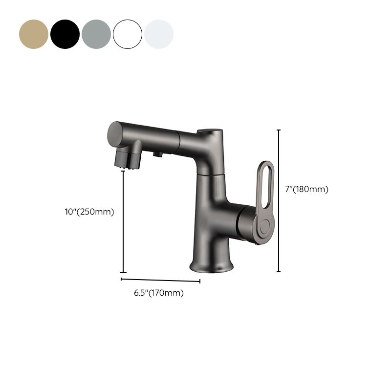 Contemporary Style Centerset Faucets Lever Handles Faucets for Bathroom