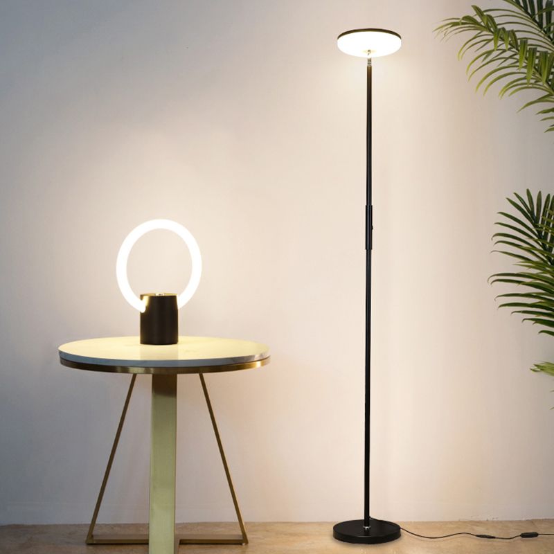 Nordic Style Floor Lamp Metal 71" High LED Floor Light for Living Room