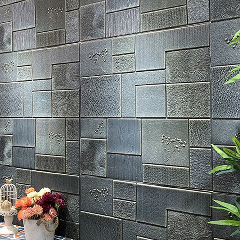 Industrial Wall Plank 3D Brick Bathroom Living Room Wall Panels Set of 1