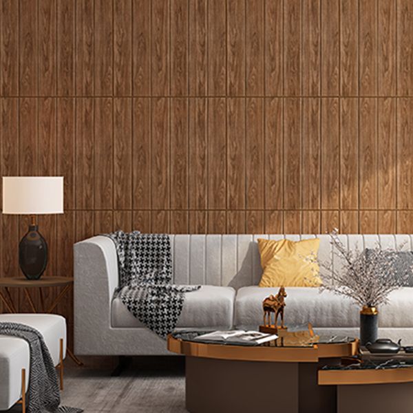 Plastic Wall Paneling Peel and Stick Waterproof Wood Planks Paneling