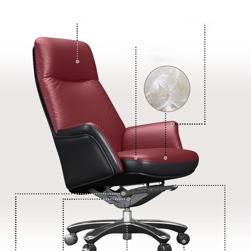 Contemporary Swivel Executive Chair Height-adjustable Managers Chair for Office