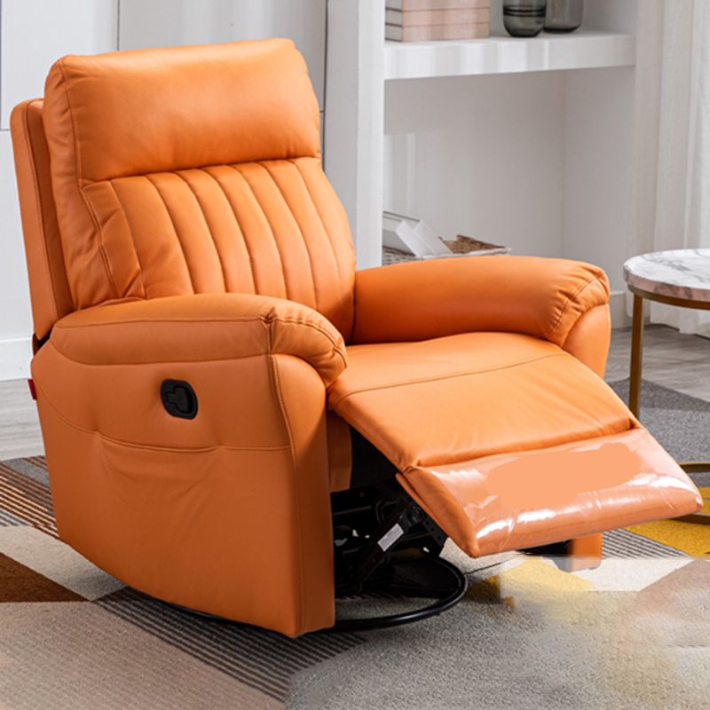 Contemporary Standard Recliner with Arm Storage and Back Movement