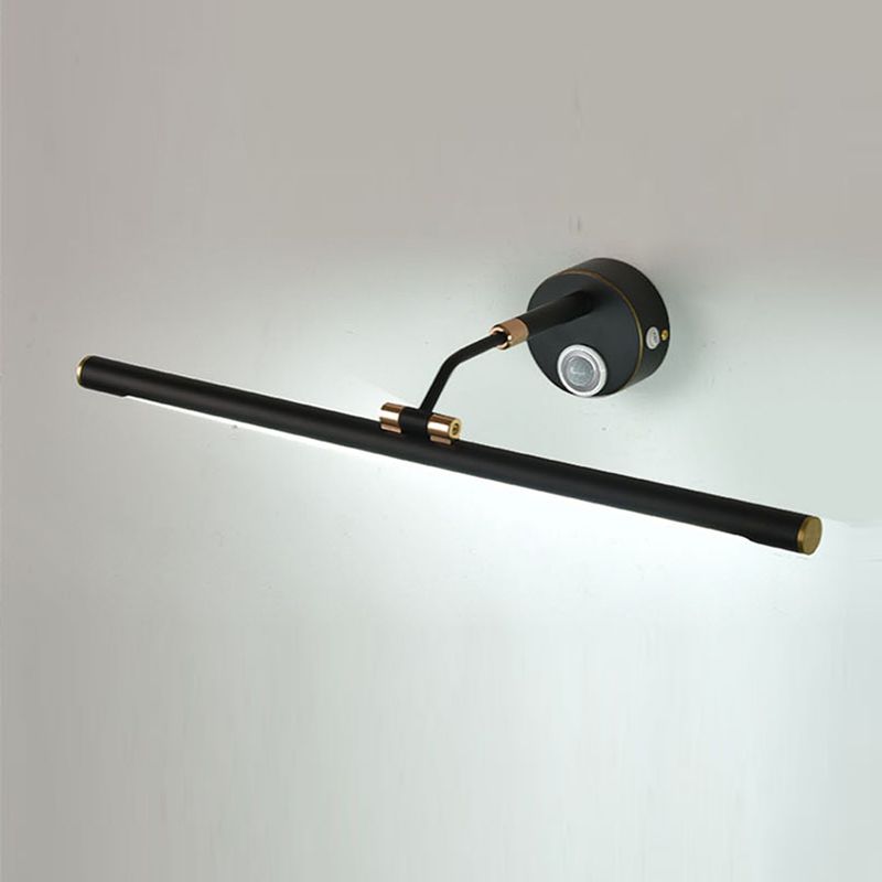 Metal Linear Wall Sconce Modern Style 1 Light Mirror Wall Lighting Fixtures