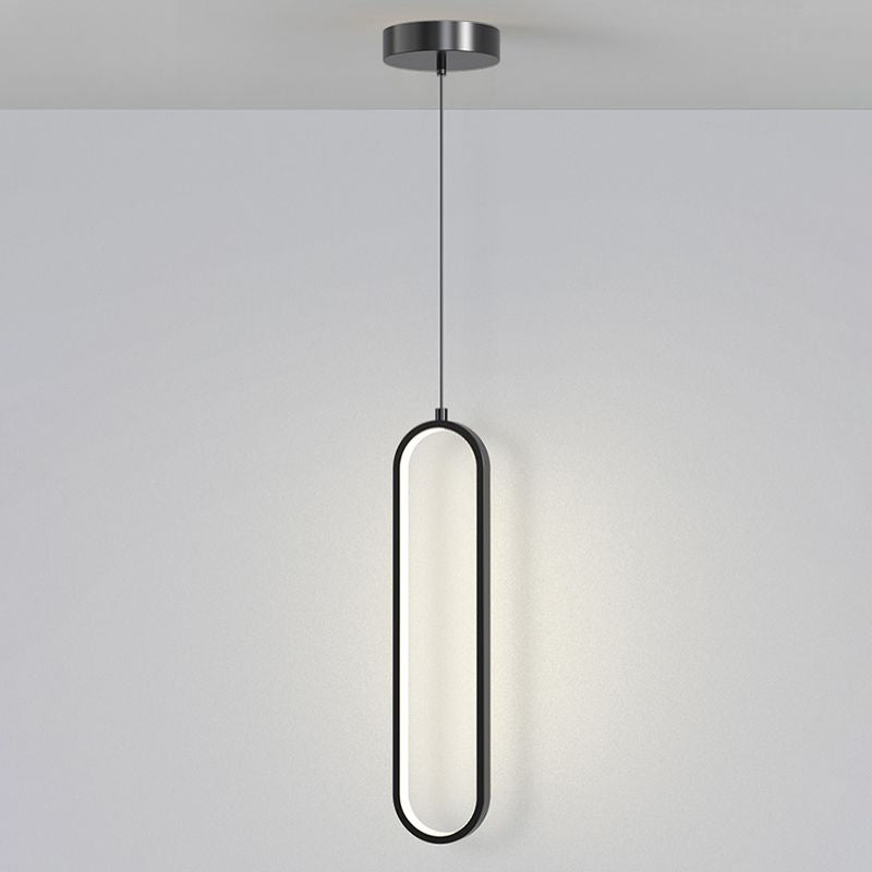 Linear Shape Metal Hanging Ceiling Lights Modern Style Pendant Lights