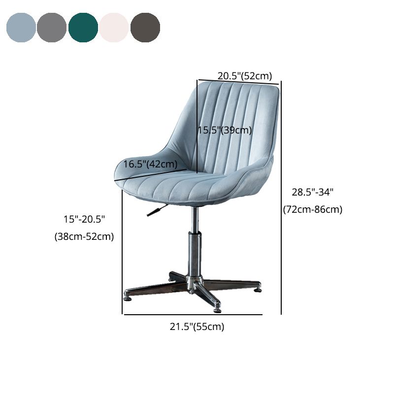 Modern Steel Desk Chair with Mid Back and Adjustable Seat Height Home Office Chair