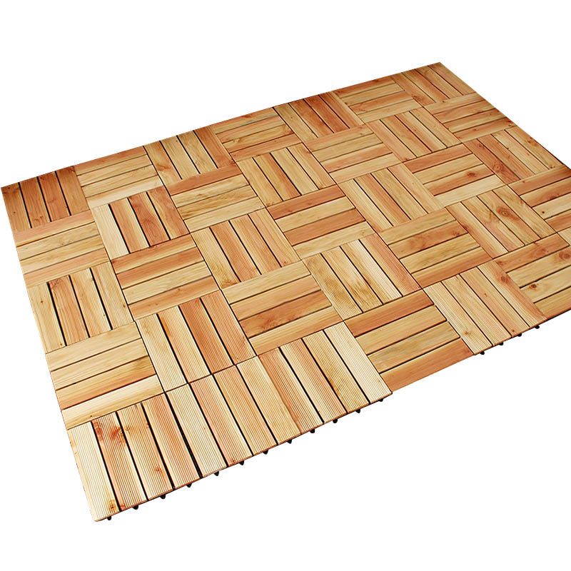 Interlocking Patio Flooring Tiles Solid Wood Patio Flooring Tiles