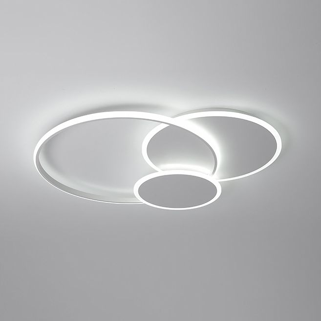 Circles Flush Mount Light Minimalist Style Metal LED Flush Ceiling Light Fixture