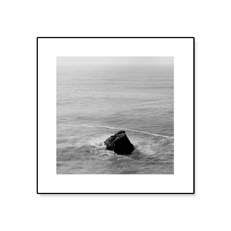 Dark Photograph Sea Scenery Art Print Textured Contemporary Living Room Wall Decor