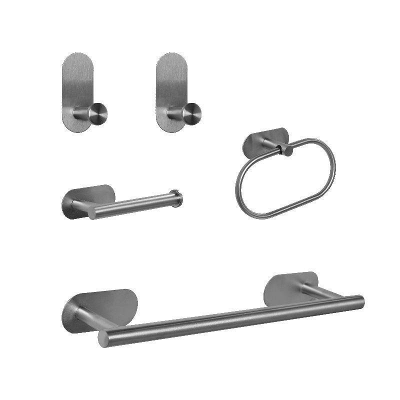 Stainless Steel Bathroom Set Modern Style Simple Bathroom Hardware Set