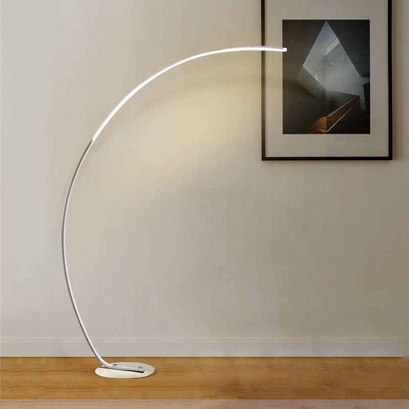 Nordic Modern Linear Floor Lamp 1 Light LED Aluminum Floor Light for Living Room