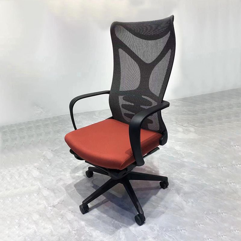 Modern Desk Chair Mesh Computer Chair High-Back Chair in Green/Orange/Black/Gray