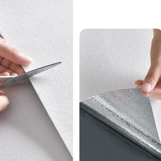 Modern Pearl Wainscoting Flax Wall Access Panel Peel and Stick Foam Baseboard
