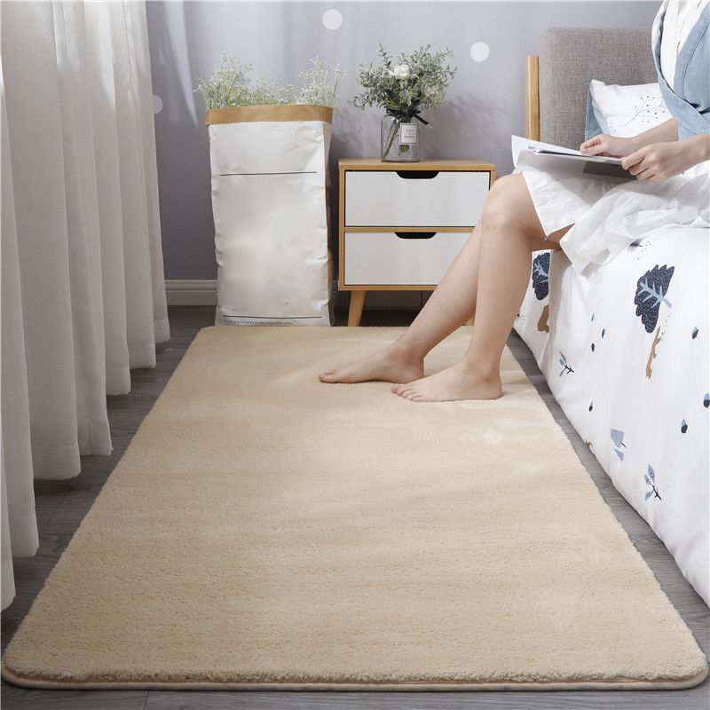 Tapis de couleur unie décontractée tapis en polypropylène multicolo