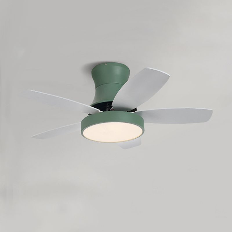 Colorful Ceiling Fan Lamp Fixture Modern LED Ceiling Flush Mount for Kids' Room