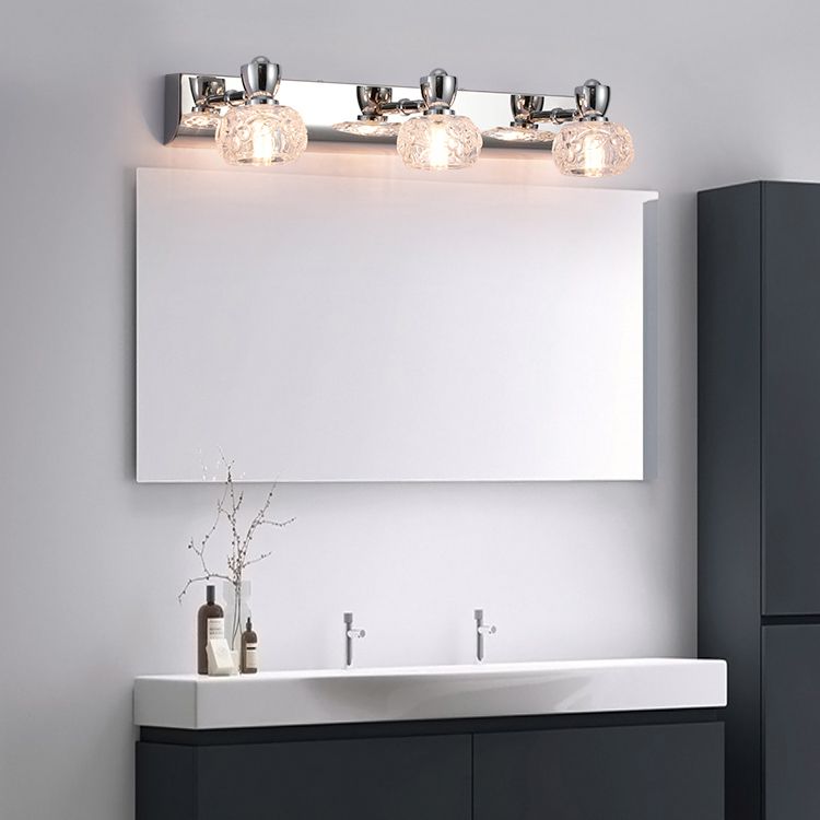 Modern Style Bowl Shape Sconce Lamp Glass Wall Lights for Bathroom