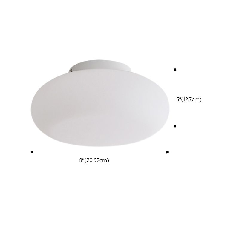 White Flush Mount Lighting Modern Metal Ceiling Light for Hallway