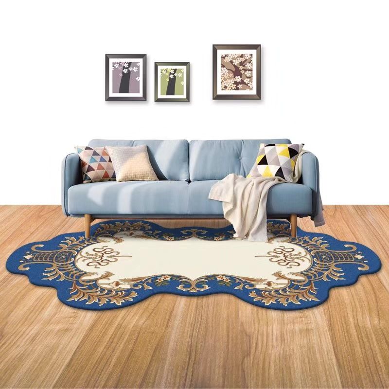 Chinoiserie Home Decoration Rug Novelty Ethnic Print Indoor Carpet Polyester Washable Area Rug