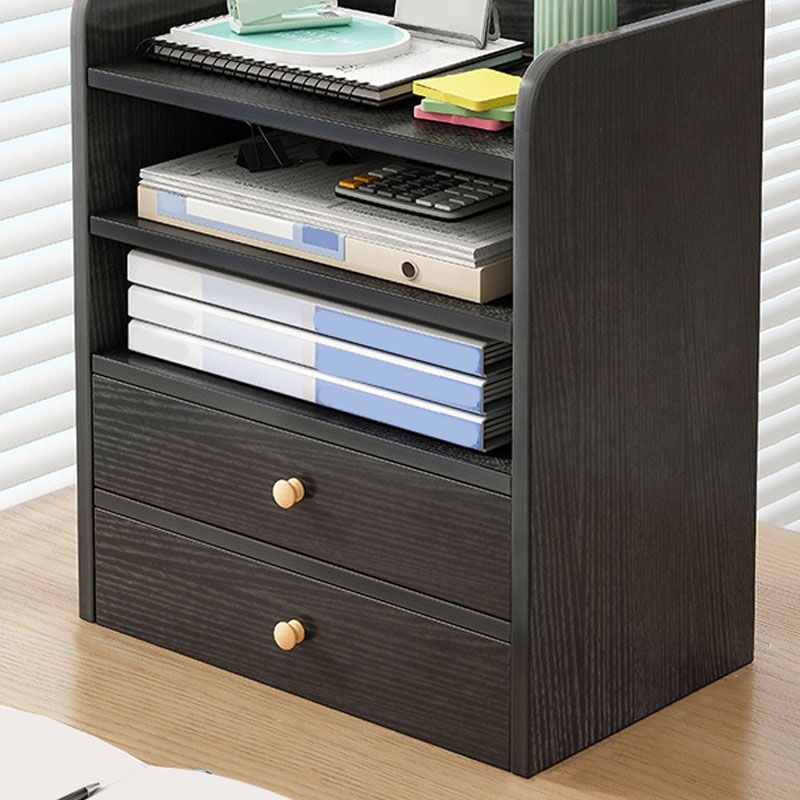 Contemporary File Cabinet Wood Vertical Filing Cabinet with Storage