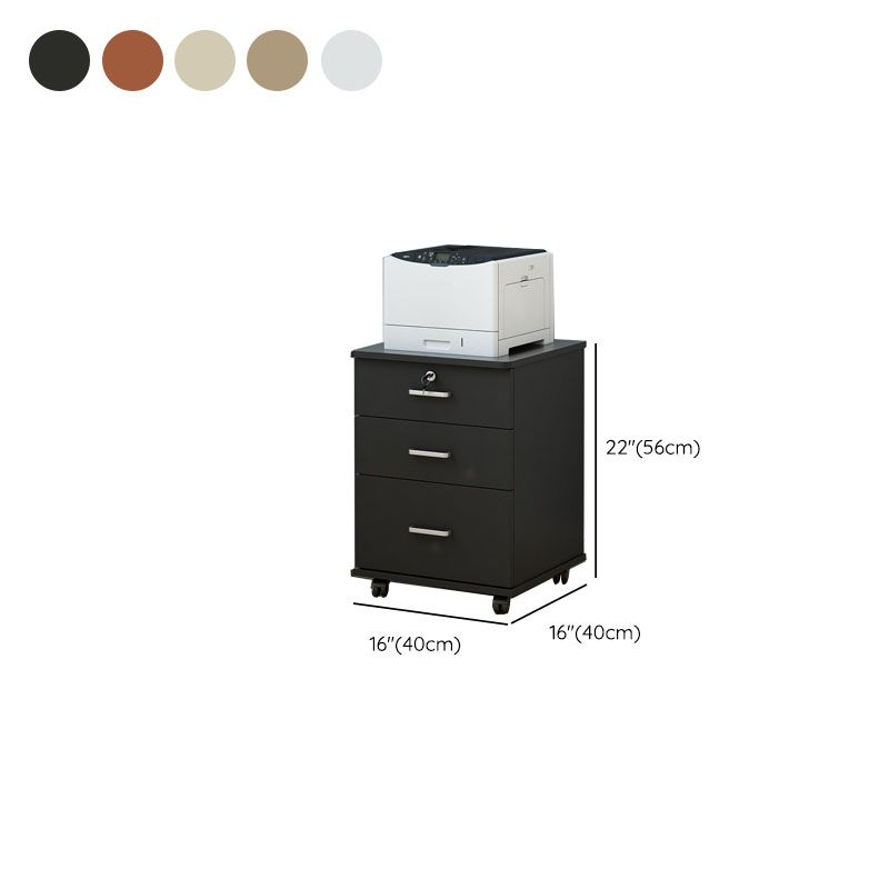 Industrial Cabinet Wood Locking Drawers and Storage Filing Cabinet with Wheels