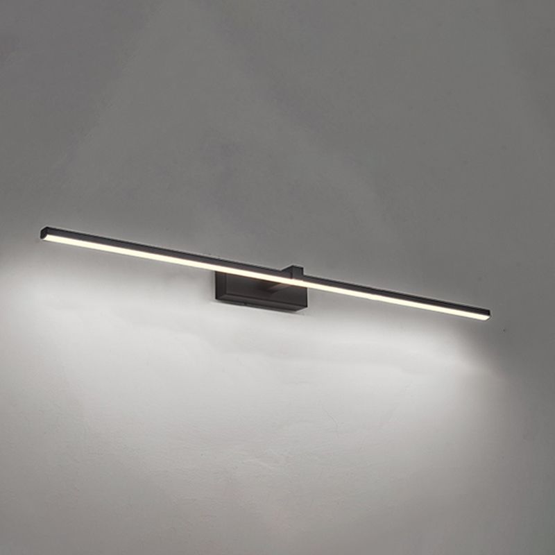 Iluminación de pared de forma de tira de estilo moderno 1 luces lámpara de apliques para baño