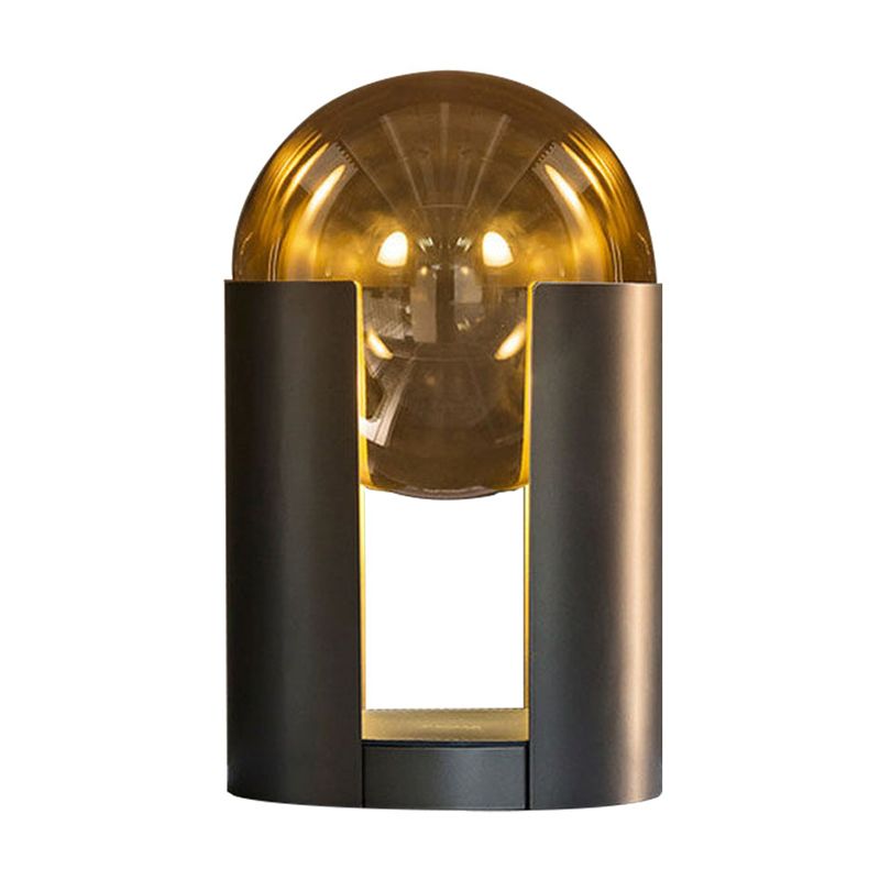 Cylindrical Desk Lamp Contemporary Metal 1 Head 8"/10" Wide Gold Task Lighting for Bedroom