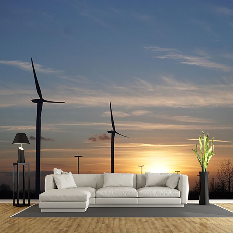 Environment Friendly Windmill Wall Mural Wallpaper Eco-friendly for Room